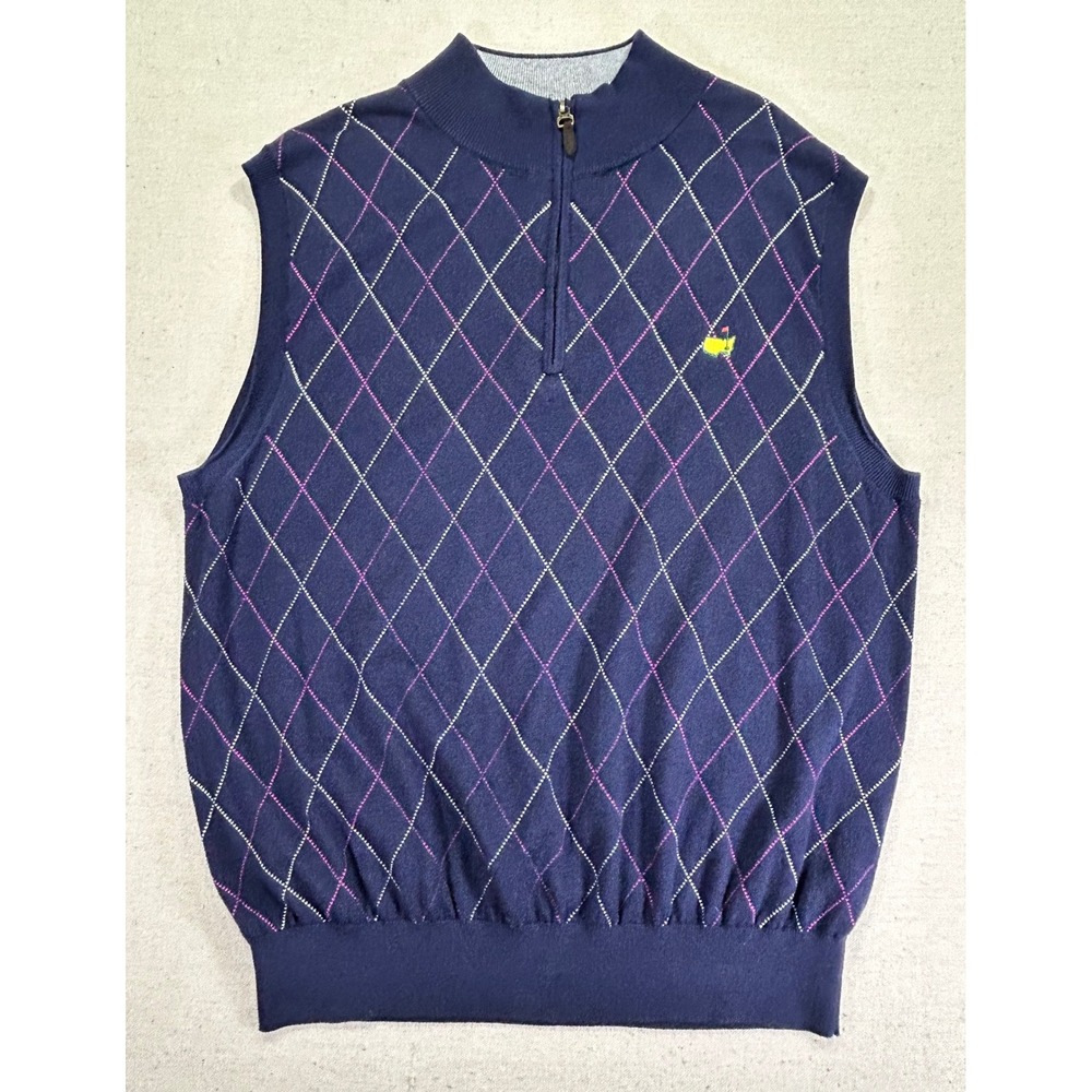 MASTERS Men's XXL 1/4 Zip Cardigan Golf Sweater‎ Clubhouse Collection